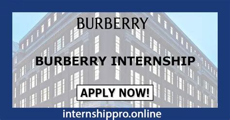 Burberry summer internship